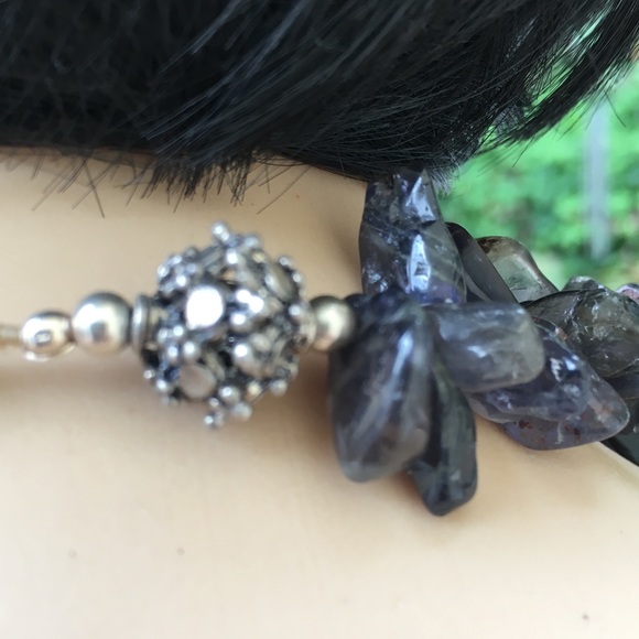 SALE 💃🏻SMOKEY QUARTZ AGATE & AMETHYST NECKLACE - Picture 7 of 8